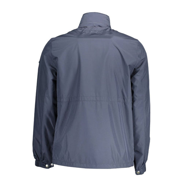 Blue Recycled Polyester Men Jacket