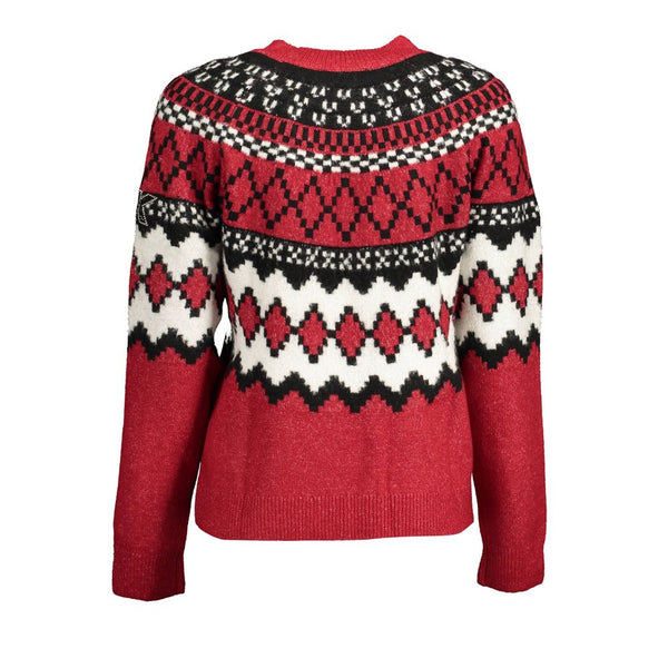 Red Polyester Sweater