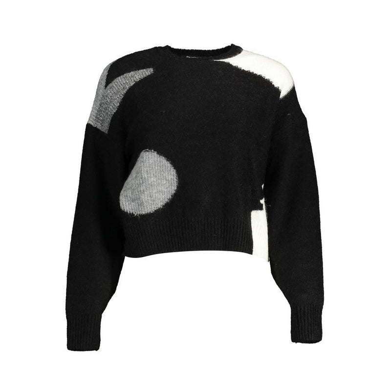 Black Polyester Sweater