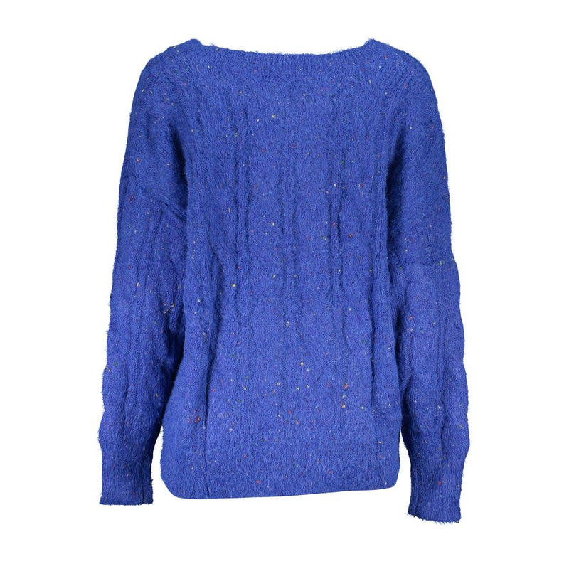 Blue Polyester Sweater