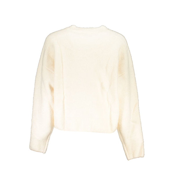 White Fabric Sweater