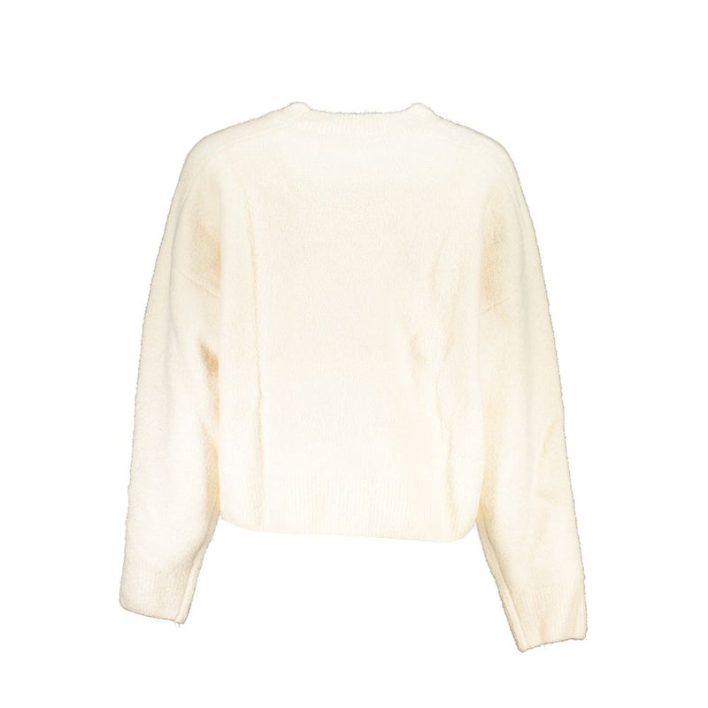 White Fabric Sweater