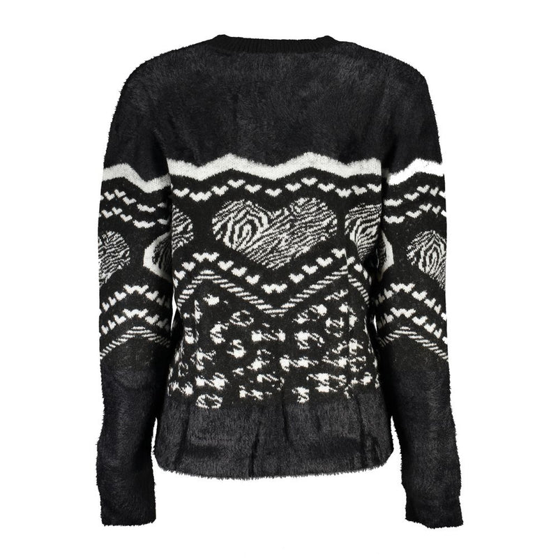 Black Polyester Sweater