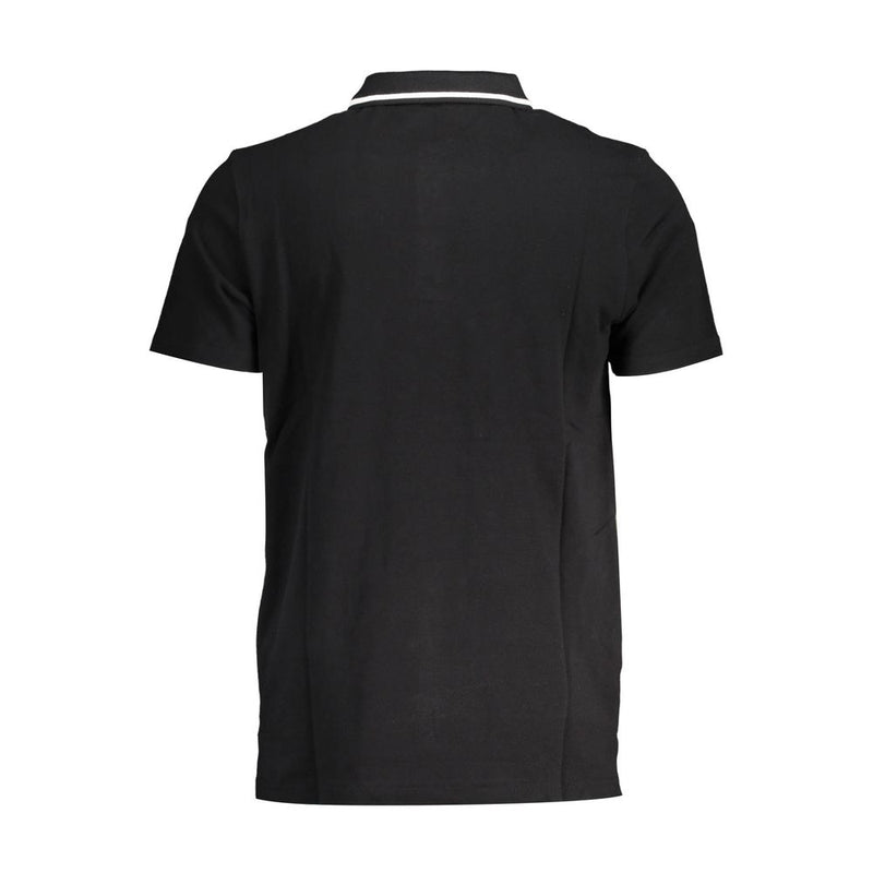 Black Cotton Polo Shirt