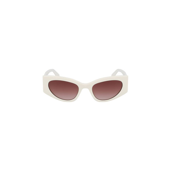White Acetate Women Sunglasses