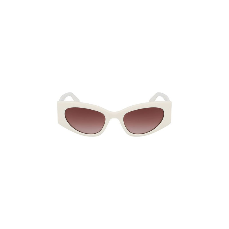 White Acetate Women Sunglasses