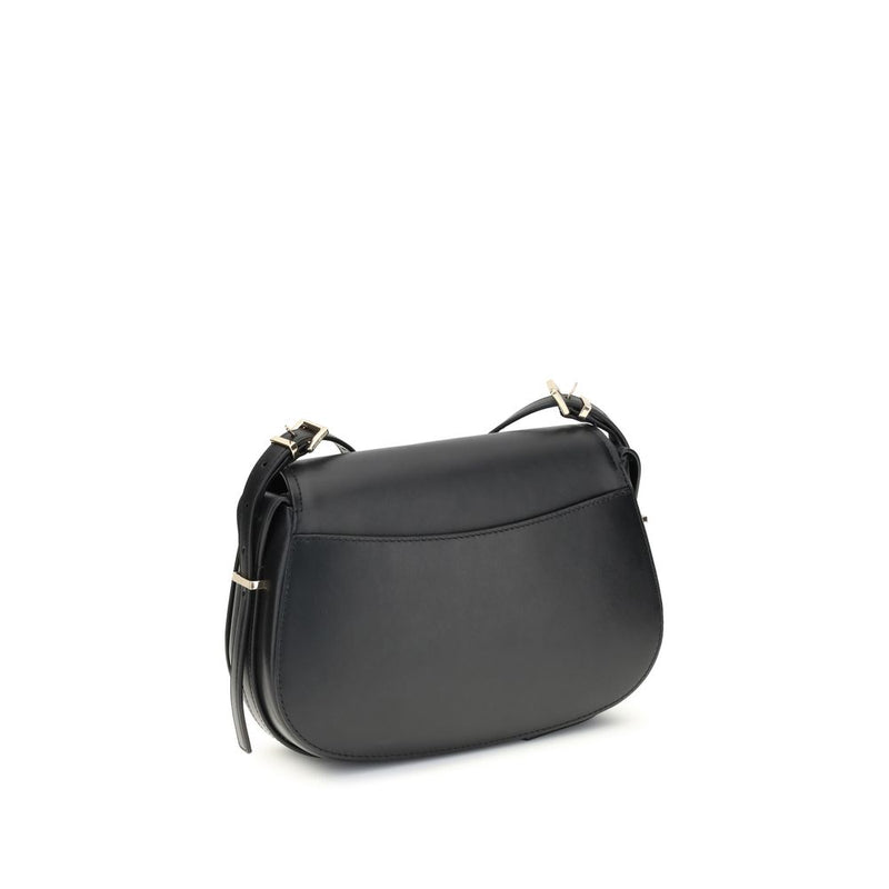 Black Calf Leather Bos Taurus Shoulder Bag