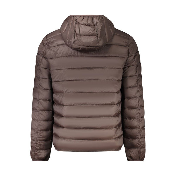 Brown Polyamide Men Jacket