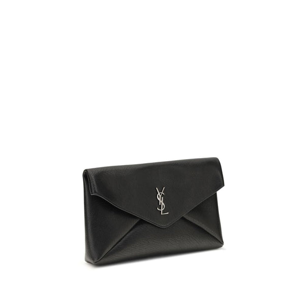 Black Calf Leather Bos Taurus Clutch Bag