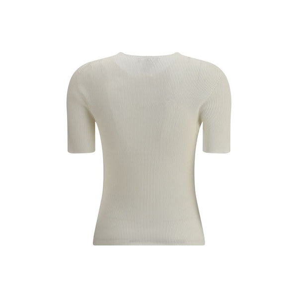 White Silk T-Shirt