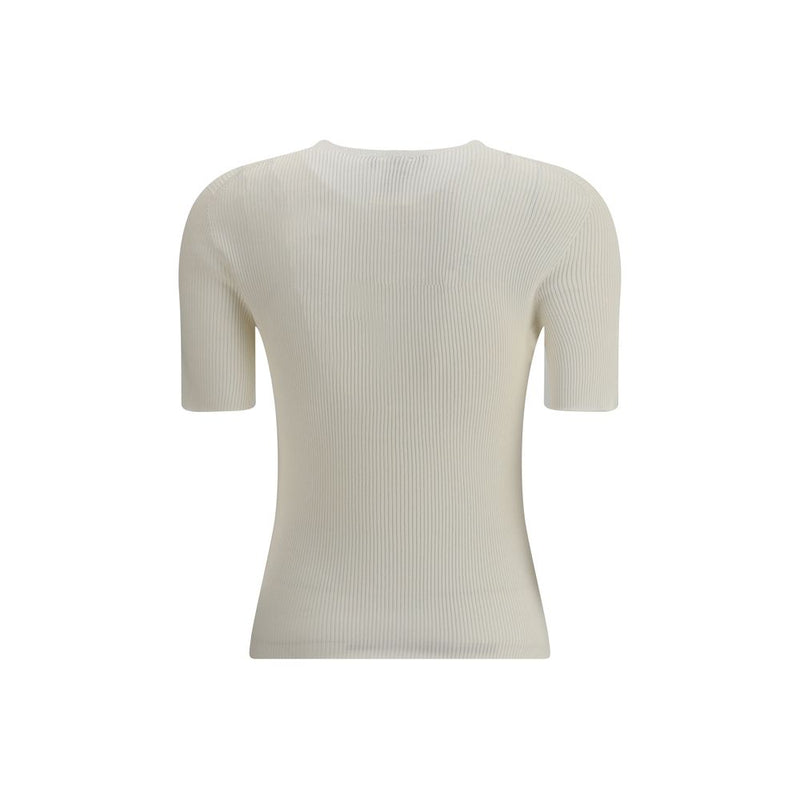 White Silk T-Shirt