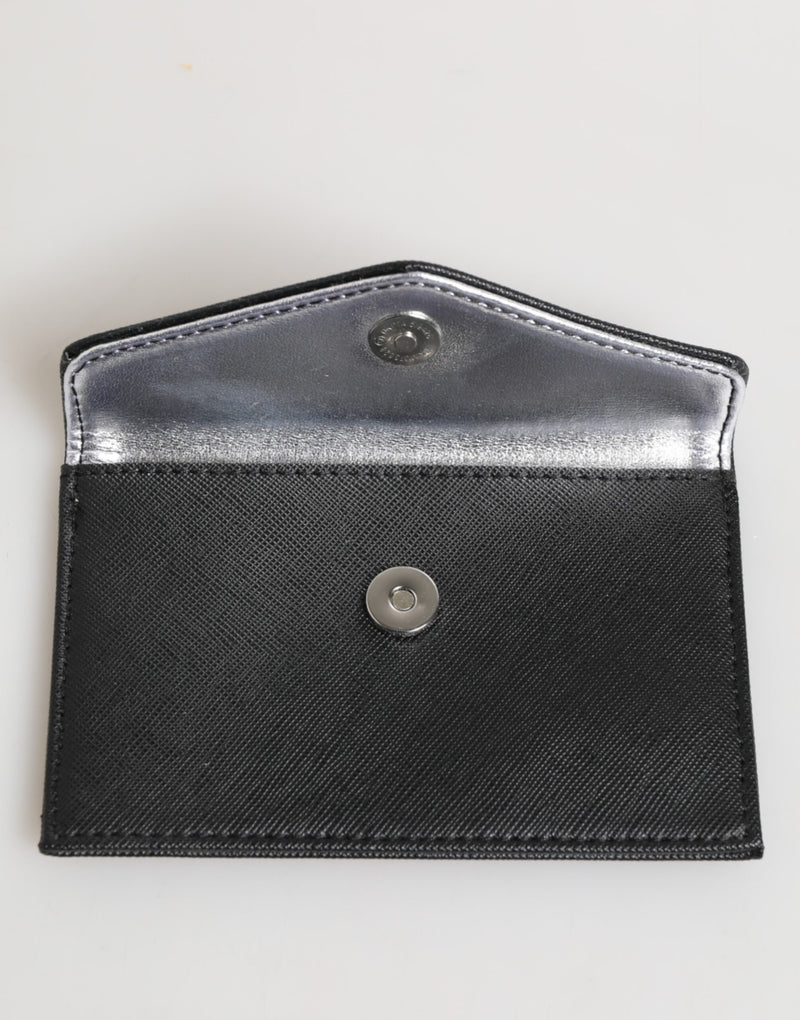 Black Saffiano Leather Envelope Holder Men's Accessory Wallet