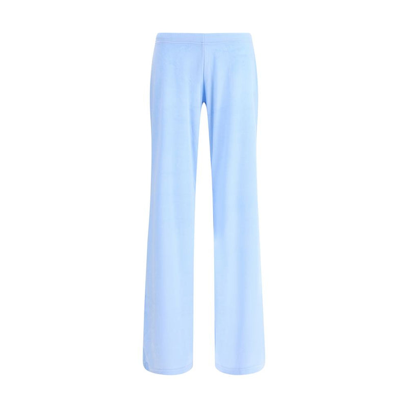 Light Blue Triacetate Casual Pants