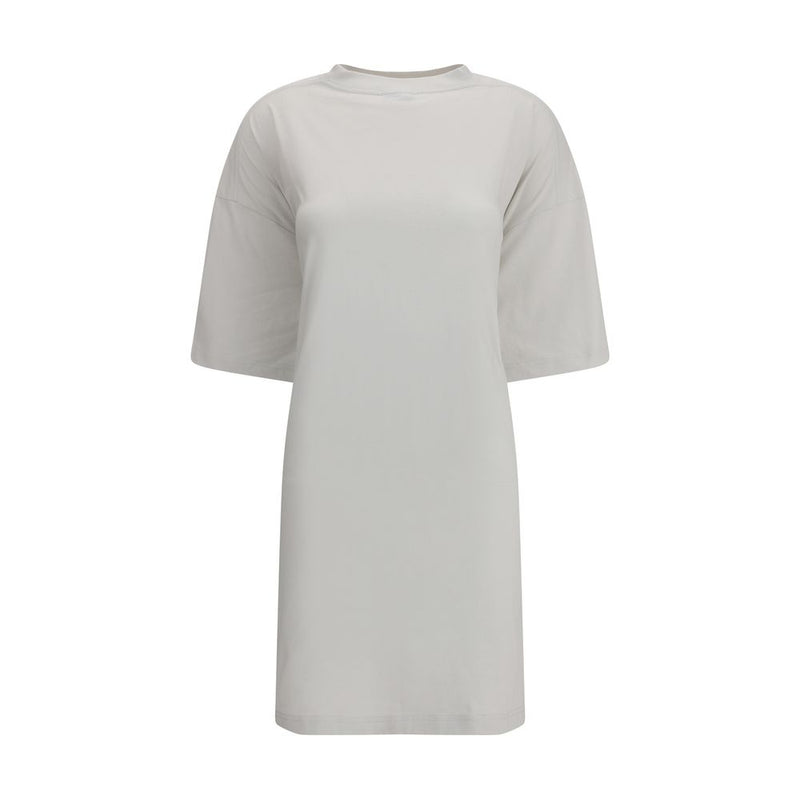 White Cotton Casual Dress