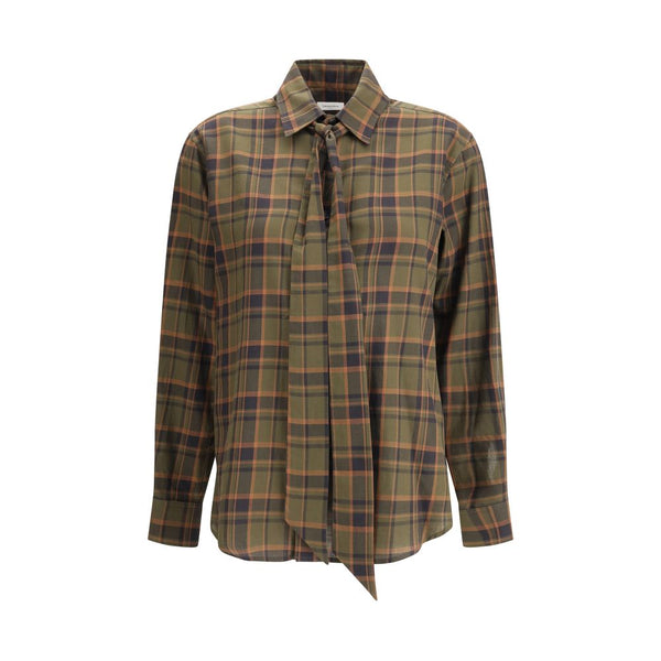 Green Cotton Pattern Shirt