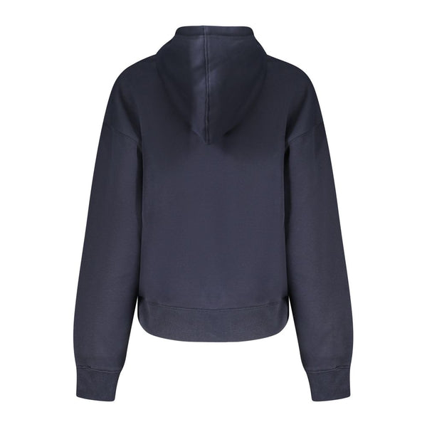 Blue Cotton Women Sweater