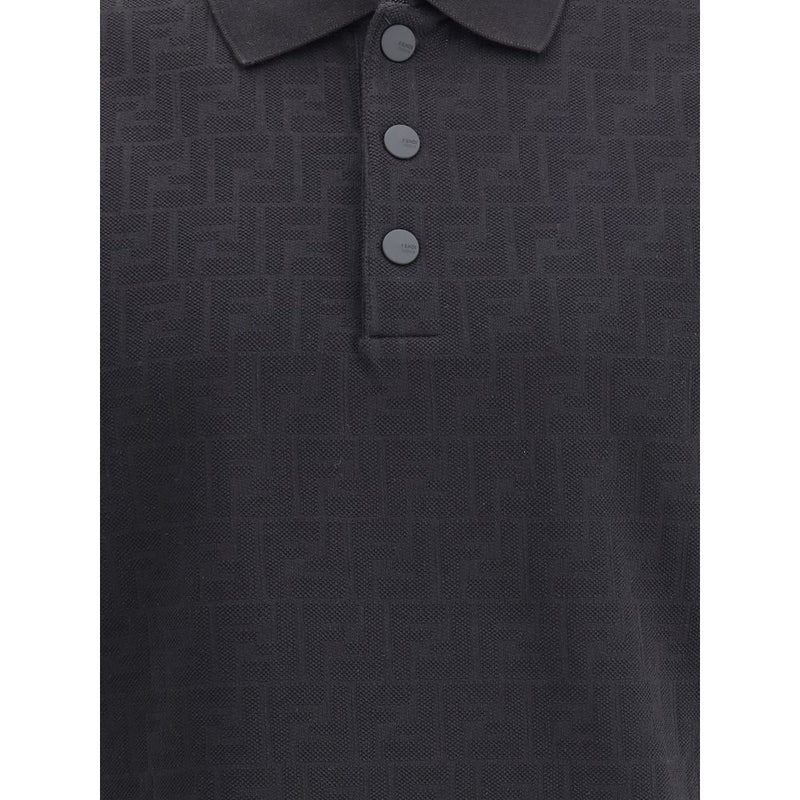 Black Cotton Polo Shirt