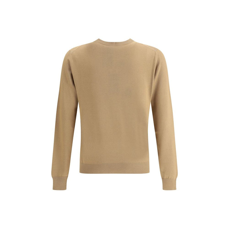 Beige Fleece Wool Sweatshirt