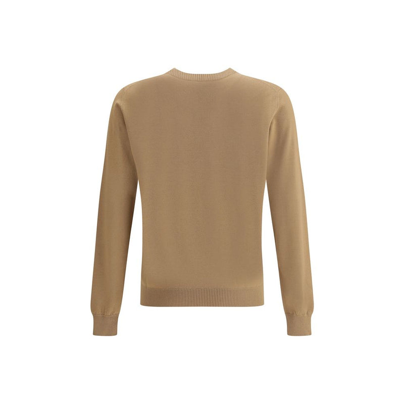 Beige Fleece Wool Sweatshirt