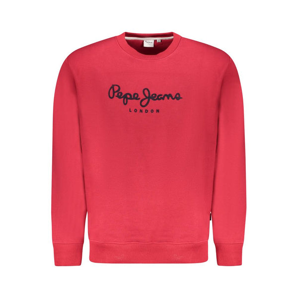 Red Cotton Men Sweater