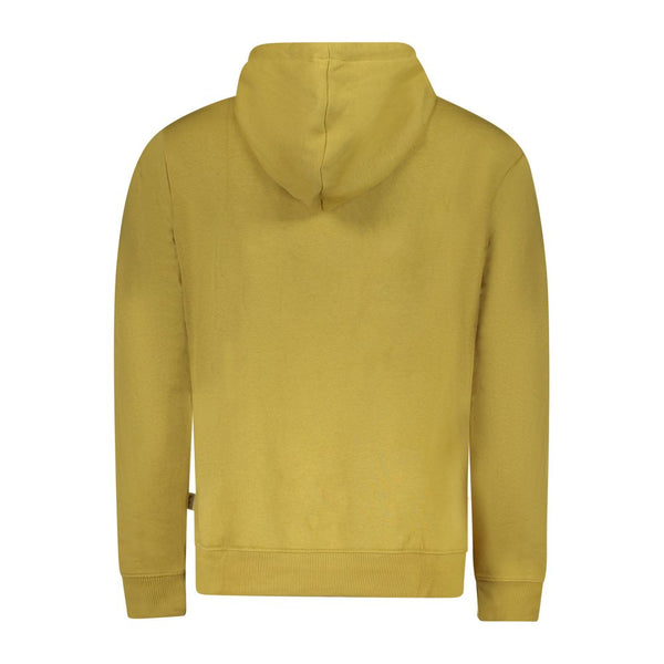 Yellow Cotton Men Sweater