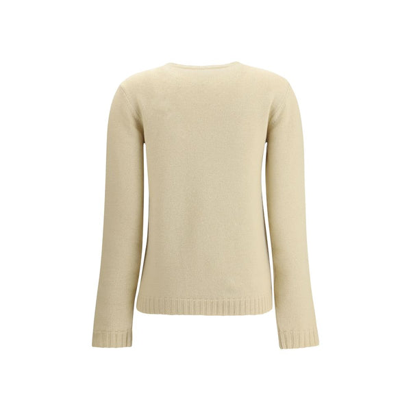Cream Fleece Wool Sweatshirt