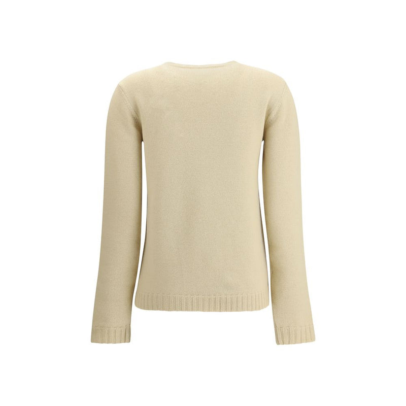 Cream Fleece Wool Sweatshirt