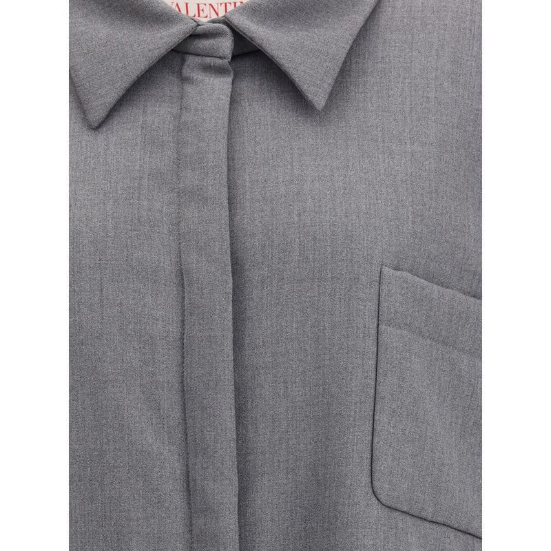 Gray Fleece Wool Clothing