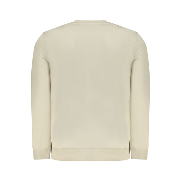 Beige Cotton Men Sweater