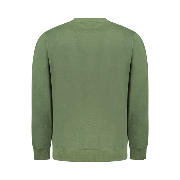 Green Cotton Men Sweater