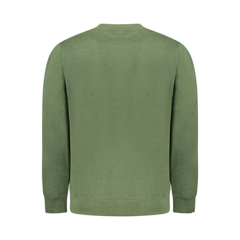 Green Cotton Men Sweater