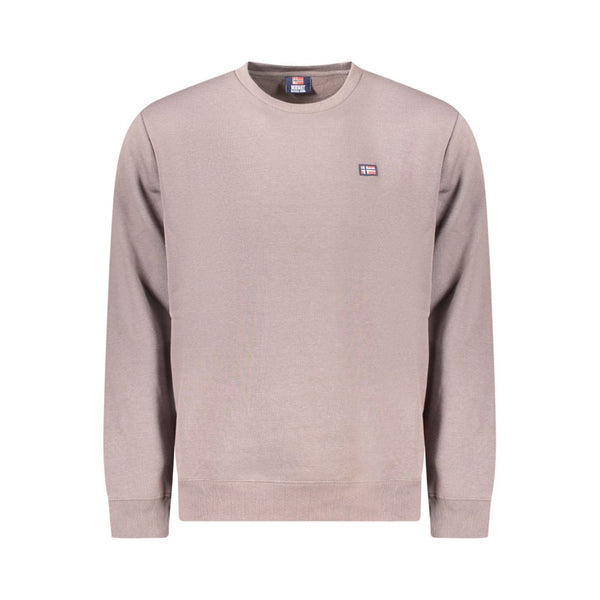 Brown Cotton Men Sweater