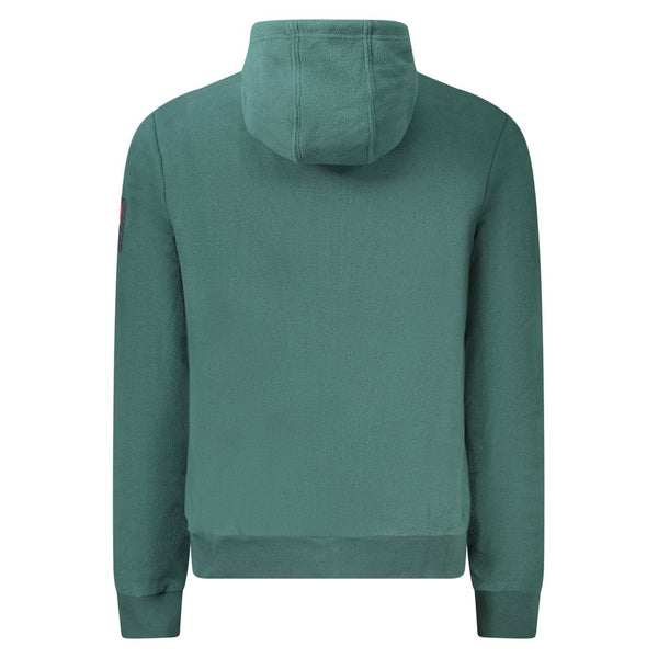 Green Polyester Men Sweater