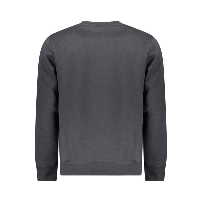 Black Cotton Men Sweater