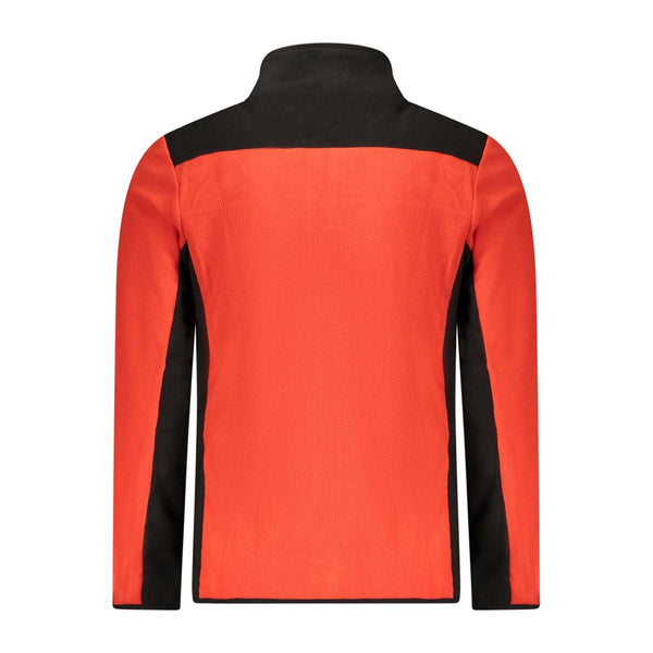 Red Polyester Men Sweater