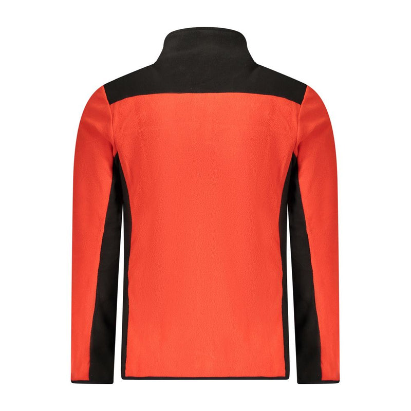 Red Polyester Men Sweater