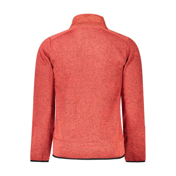 Red Polyester Men Sweater
