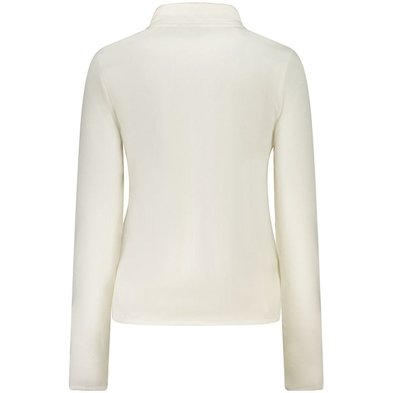 White Polyester Women Sweater