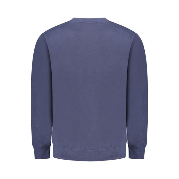 Blue Cotton Men Sweater
