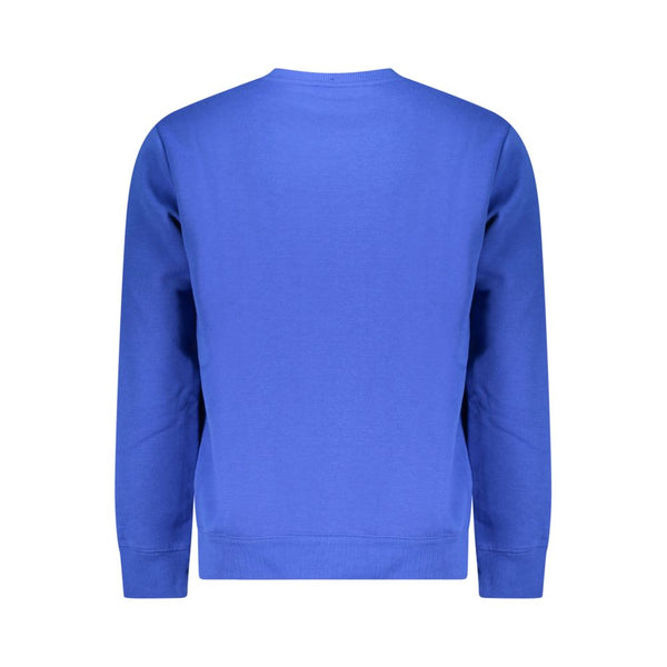 Blue Cotton Mens Sweater