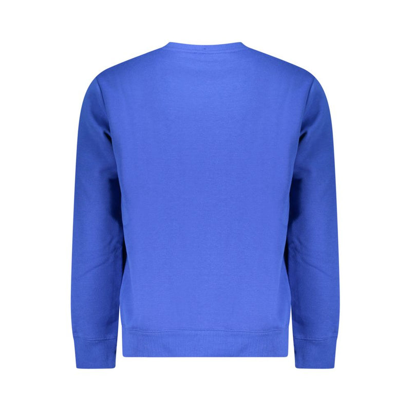 Blue Cotton Mens Sweater