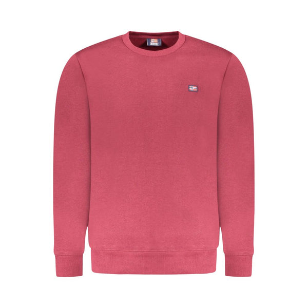 Red Cotton Men Sweater