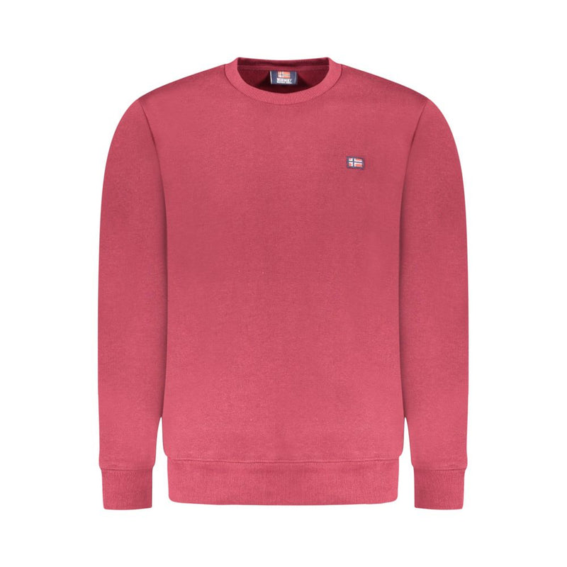 Red Cotton Men Sweater