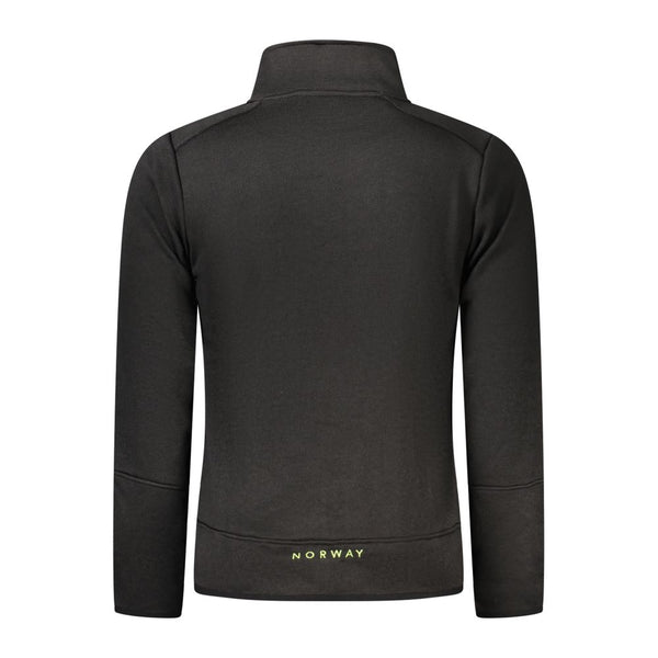 Black Polyester Men Sweater