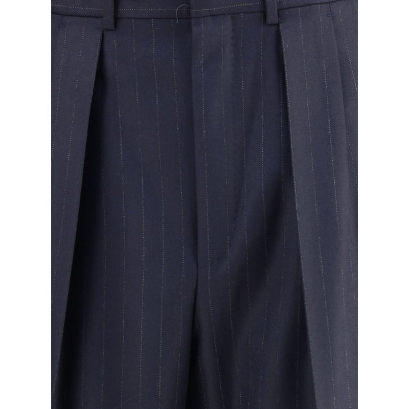Blue Wool Dress Pants