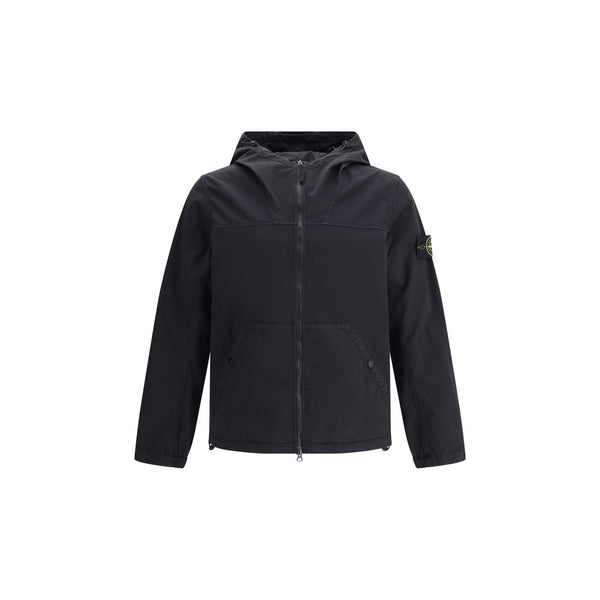 Black Cotton Shell Jacket