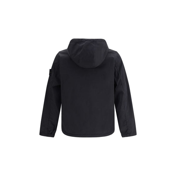 Black Cotton Shell Jacket