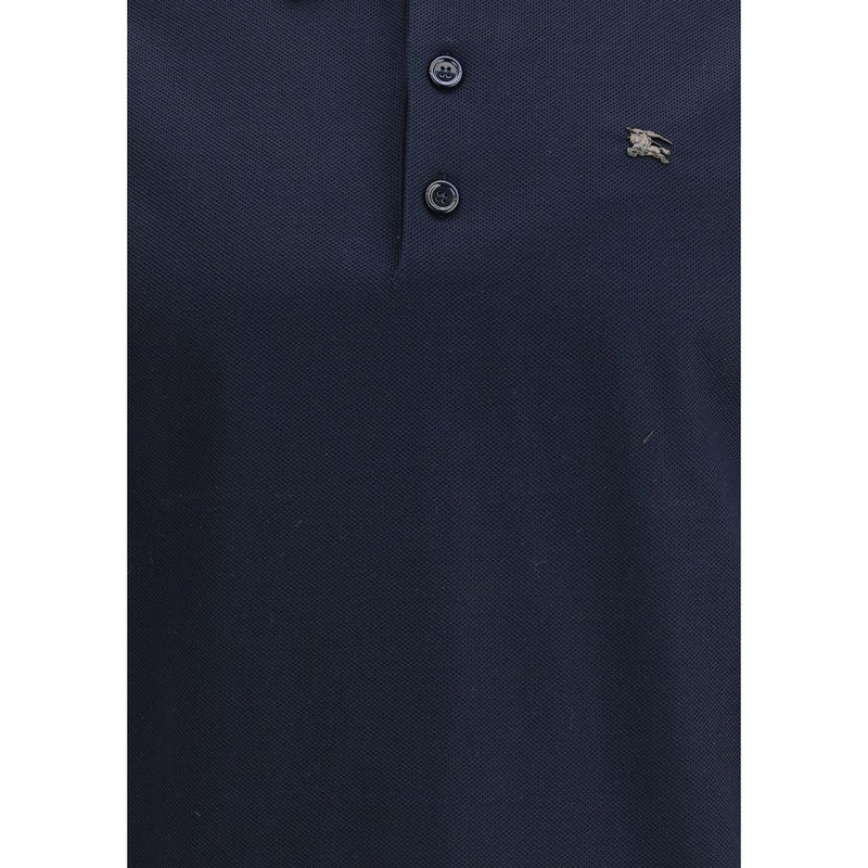 Blue Cotton Polo Shirt