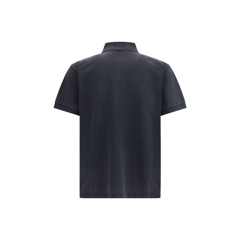 Black Cotton Polo Shirt