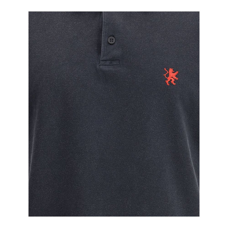 Black Cotton Polo Shirt